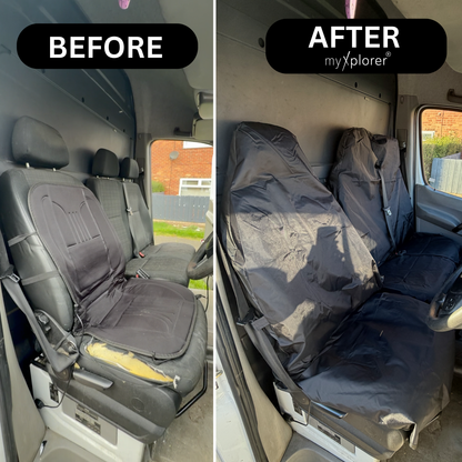 Heavy-Duty Waterproof Van Seat Cover Set (2 Piece)