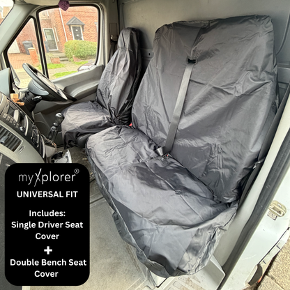 Heavy-Duty Waterproof Van Seat Cover Set (2 Piece)